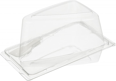 Контейнер для куска торта (прозр. пластик), 157*105*85мм