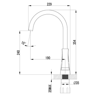 Смеситель для кухни Unit LM4555C