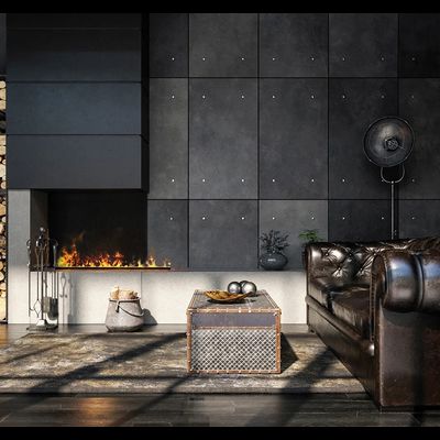 Линейный электроочаг 3D Cassette 1000 Black Panel