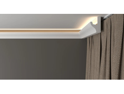 Потолочный плинтус для подсветки DECOR-DIZAYN DD506, из дюрополимера, под покраску, ударопрочный, 2 метра.