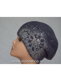 Vizio итальянский берет с пайетками и украшениями зима 2020 фото