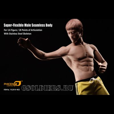 Супер-подвижное бесшовное мужское тело PL2016-M32 1/6 Super flexible Male Seamless Body - TBleague