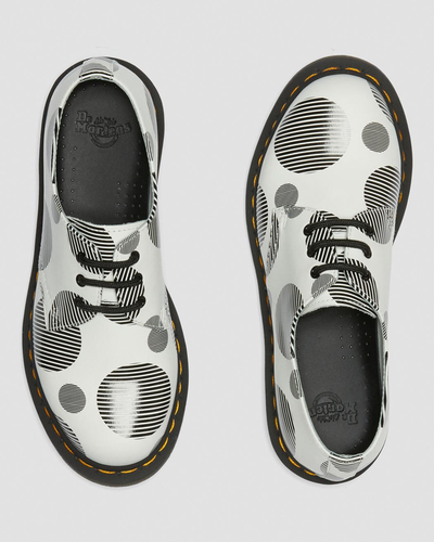 Полуботинки Dr. Martens 1461 Polka Dot белые