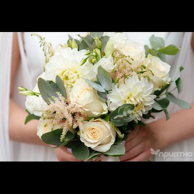 Букет невесты &amp; Бутоньерка № 1354