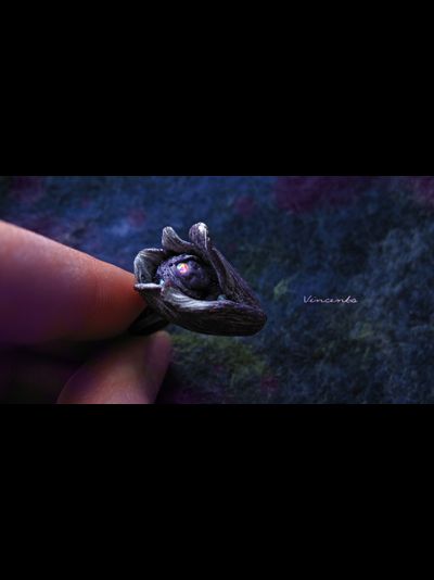 Волшебное кольцо с феей "Ночная Фея (Фея Цветов)" из коллекции необычных украшений Винсенто