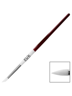 Кисть силиконовая Sculptor белая Скошенное Перо