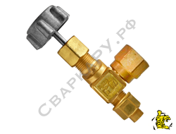 Клапан запорный газовый БАМЗ АЗТ-10-4/250 (КС 7153-05) манометровый Ду4мм 25МПа