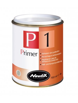 Грунт «NAUTIX P1 Primer» однокомпонентный адгезивный для стеклопластика, дерева и стали ВЫШЕ и НИЖЕ ВАТЕРЛИНИИ СЕРЫЙ, 0.75л.