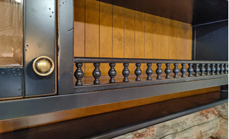 Мини-кухня в стиле кантри.