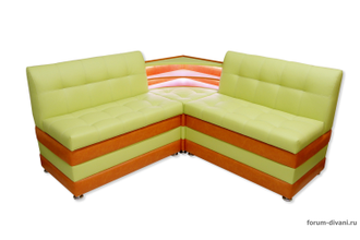 Кухонный Угловой диван "Форум-5М" (Диодная подсветка угловой секции) (2 категория)