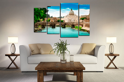 Модульная картина "Древний мост"