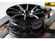 Комплект дисков R15 7,0J ET+40 4*100/4*114,3 Shogun S10 Черный глянец с полированными лучами (S152)