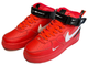 Nike Air Force 1 '07 LV8 Mid Utility Red/Black с Мехом