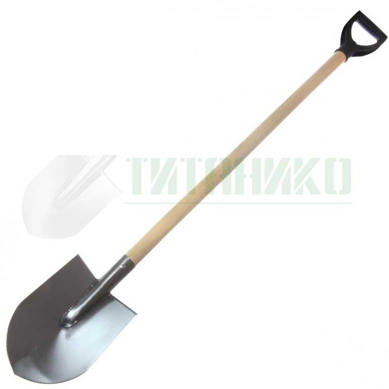 Титанико - Титановая лопата штыковая Садовая 1.2 с ручкой