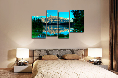 Модульная картина "Горы вдали"