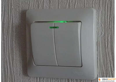 Установка двухклавишного выключателя на даче ИВАНМАСТЕР
