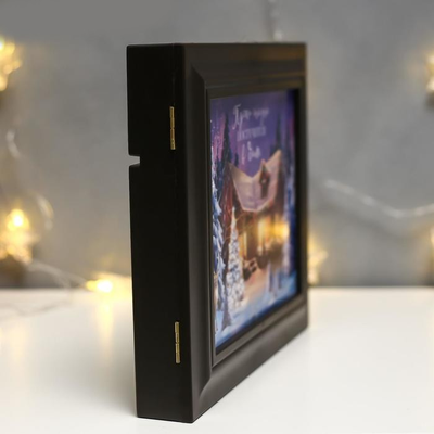 Ключница-шкатулка "Новогодний Городок" 26,5х31,5х4,5 см