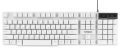 Клавиатура Гарнизон GK-200 белая, USB, механизированные кнопки