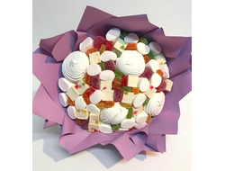Букет из зефира с мармеладом