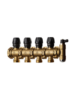 Сегментный коллектор в сборе 1"х3/4" на 4 выхода