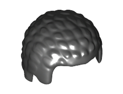 Minifigure, Hair Male with Coiled Texture, Black (21778 / 6122096)