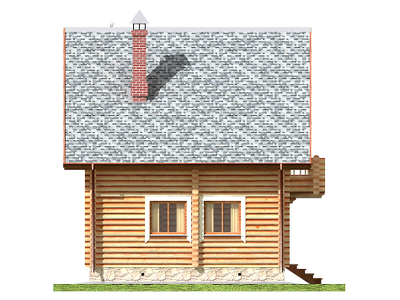 Двухэтажный гостевой дом-баня ДБ-12, площадь 123 м2