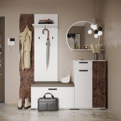 Арбе прихожая Тумба Белый