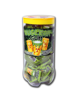 Жев. резинка Fini "Гигант Ядерный взрыв" с наклейками!!! с нач. лимон-лайм 14гр х 50шт