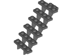 Stairs 7 x 4 x 6 Straight Open, Dark Bluish Gray (30134 / 4557631 / 6226634)