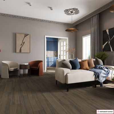 Ламинат Eversense Classic Дуб Тичино браун EL1044 34 класс толщина 8 мм с фаской 1.9948 м2