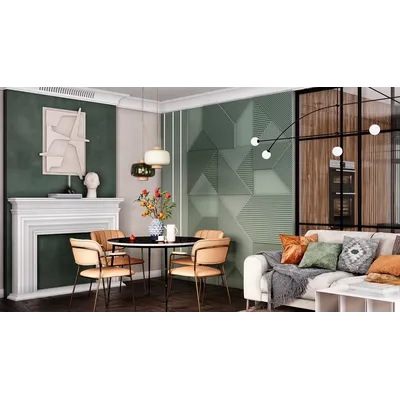 Гипсовая панель ARCHIMEDE + LED артикул D-0011