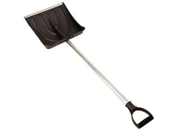 Лопата снеговая №6 380х365мм с алюминиевым черенком V-обр ручка