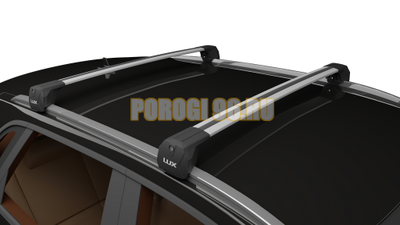 Багажник на крышу автомобиля LUX SCOUT-2 серый для Haval H5 II 2023- на интегрированные рейлинги