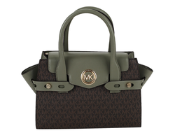 Сумка Michael Kors Carmen зелено-коричневая