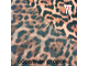 Сетка-стрейч принт Увеличенный леопард с ворсинками