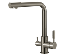 S-L1801L  Смеситель для кухонной мойки под фильтр питьевой воды, сатин, SAVOL *