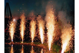 Фонтаны сценические, холодные фонтаны на свадьбу | Neva-Salut Пиро Шоу