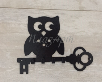 ключница металлическая сова