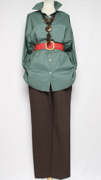 РУБАШКА "КЛАССИКА Карман" малахит р.50,52,58,60