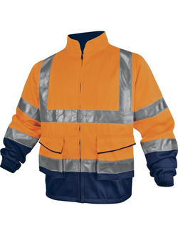 Куртка повышенной видимости PHVE2 флуоресцентно-оранжевая с синим Delta Plus PHVE2O