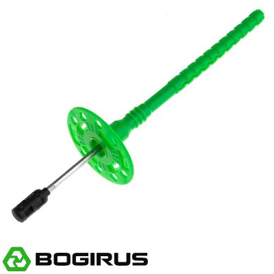 Дюбель для теплоизоляции BOGIRUS NT 10х160 мм с металлическим гвоздем и термоголовкой (400 штук)