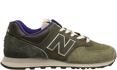 New Balance 574 Sneakersnstuff Nature Green Purple
