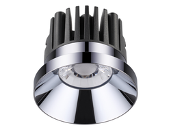Встраиваемый светильник Novotech SPOT NT18 107 IP44 LED 3000K 10W 220V METIS хром