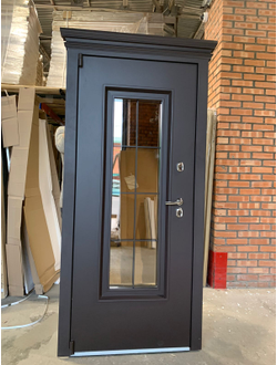 Входная Дверь Англия 1 Термо Муар 7024 (серая)