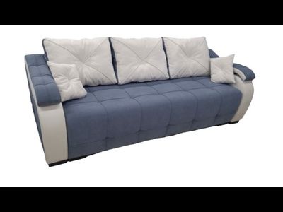 Диван еврокнижка Мария сине-бежевый 2.28м