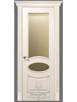 PORTE RICHI (Беларусь). АРБАТ, ПАОЛА (Л63-Б2), Ral 9010/ ПАТИНА ЗОЛОТО. СТЕКЛО БРОНЗА с ГЛУБОКИМ МАТИРОВАНИЕМ