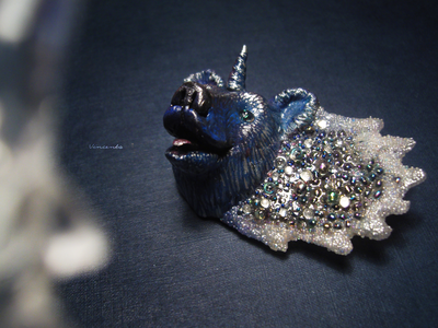 Волшебная брошь "Большая Медведица и звёзды"