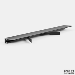 Щелевой плинтус PRO DESIGN MINI 7067  RAL 9005 черный