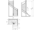 Деревянная межэтажная лестница ЛЕС-01 поворот 180°