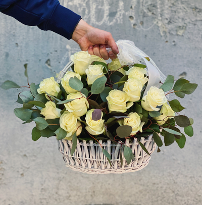 Корзина Белый сад